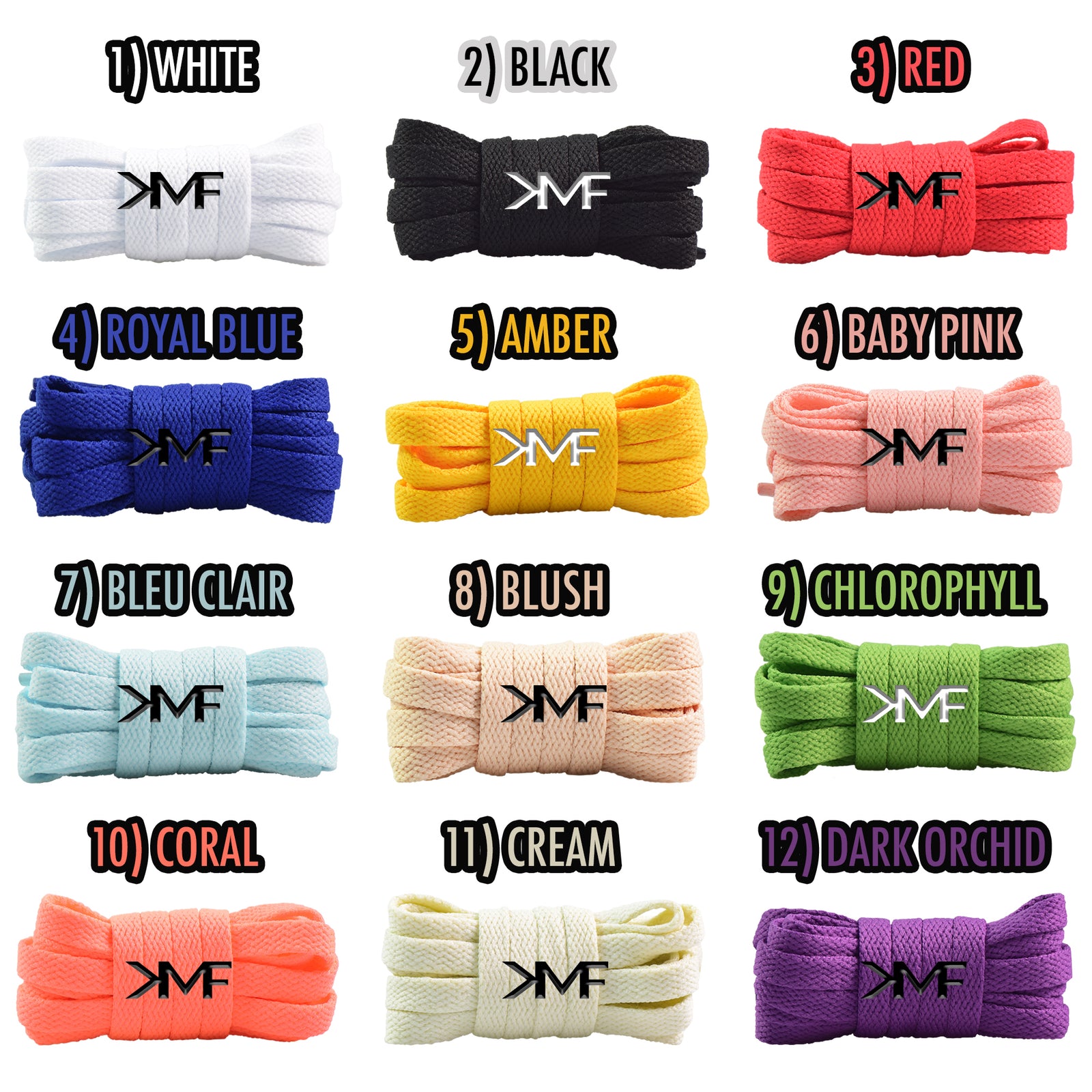 Slim Classic Flat Shoelaces