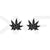 Black Marijuana Leaf Dubraes