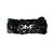 Black & Gold Foil Splatter Flat Shoelaces