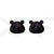 Black / Grey Speckles Graduation Bear Dubraes