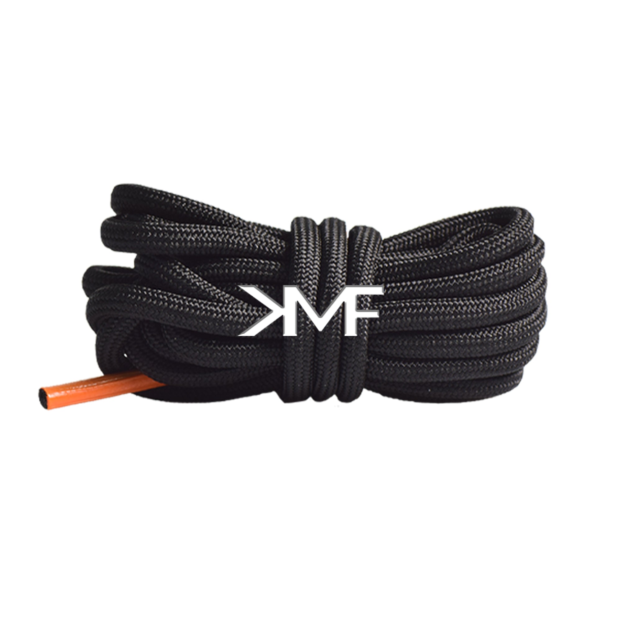 Black + Orange Tips Boost 350 Premium Rope Shoelaces