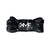 Black & Silver Foil Splatter Flat Shoelaces