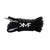Black/White KMF Thick Round Shoelaces