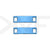 Blue Foil Medium Classic Blank Dubraes