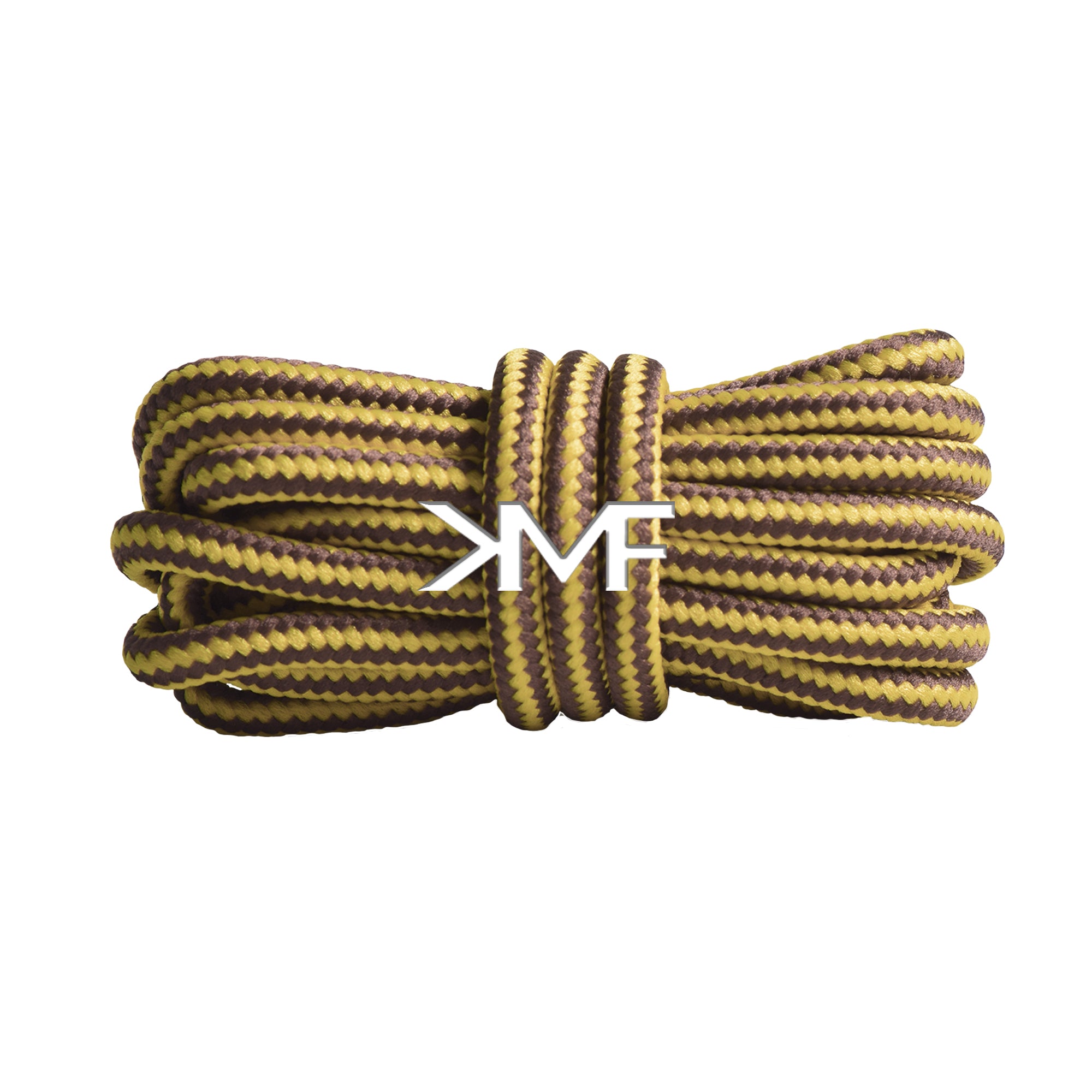 Yellow & Chocolate Boot Rope Shoelaces
