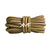Yellow & Chocolate Boot Rope Shoelaces