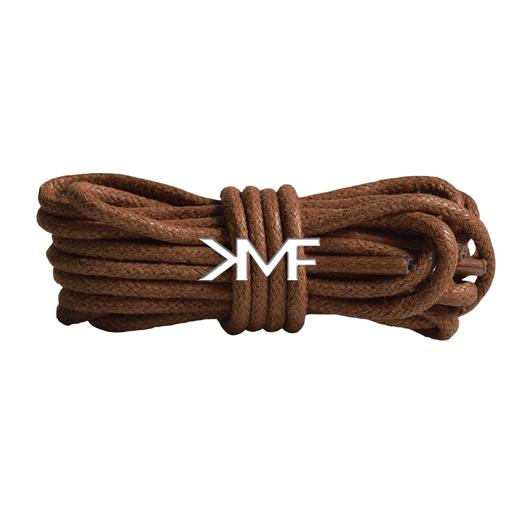 Brown Wax Thin Rope Shoelaces