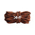 Burnt Orange 3D Swirl Rope Shoelaces