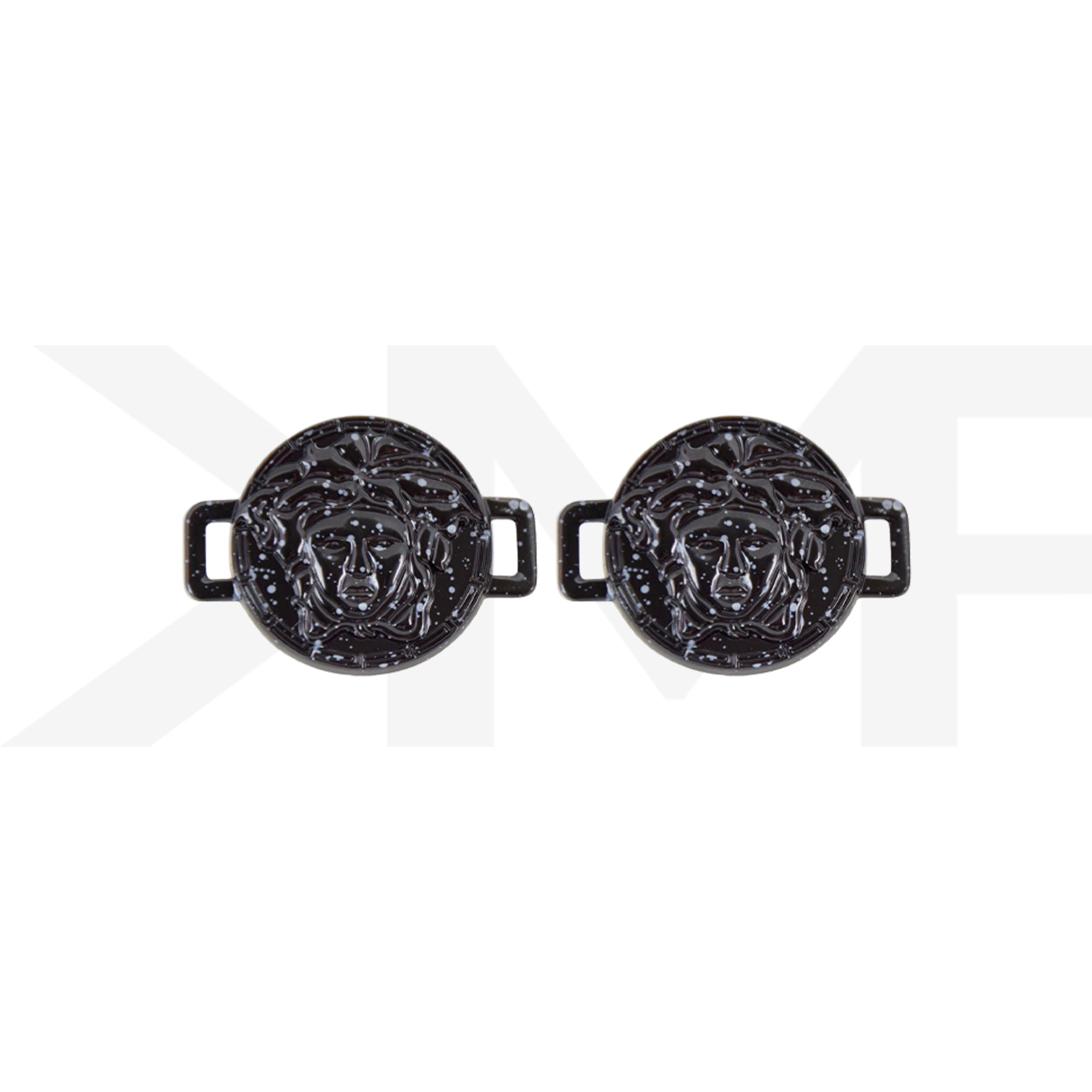 Black / Grey Speckles Medusa Head Dubraes