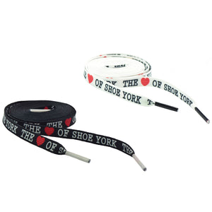 Limited Edition Heart Of Shoe York Flat Shoelaces