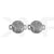 Brushed Silver Medusa Head Dubraes