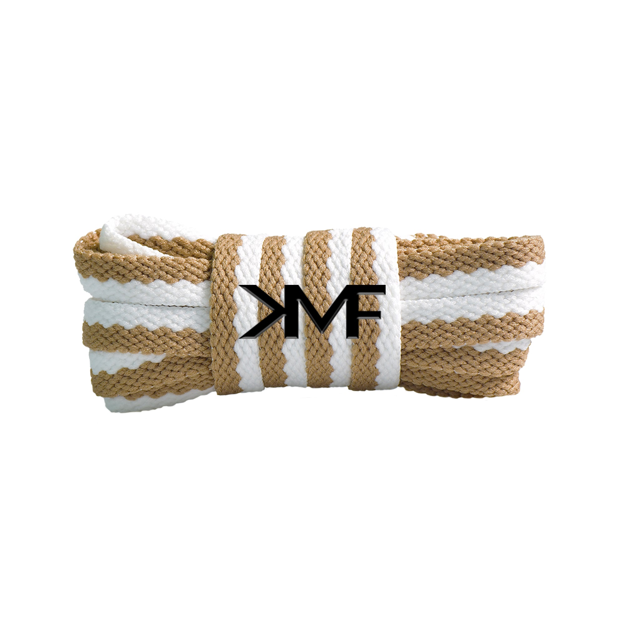 Cappuccino Dual Tone Flat Shoelaces