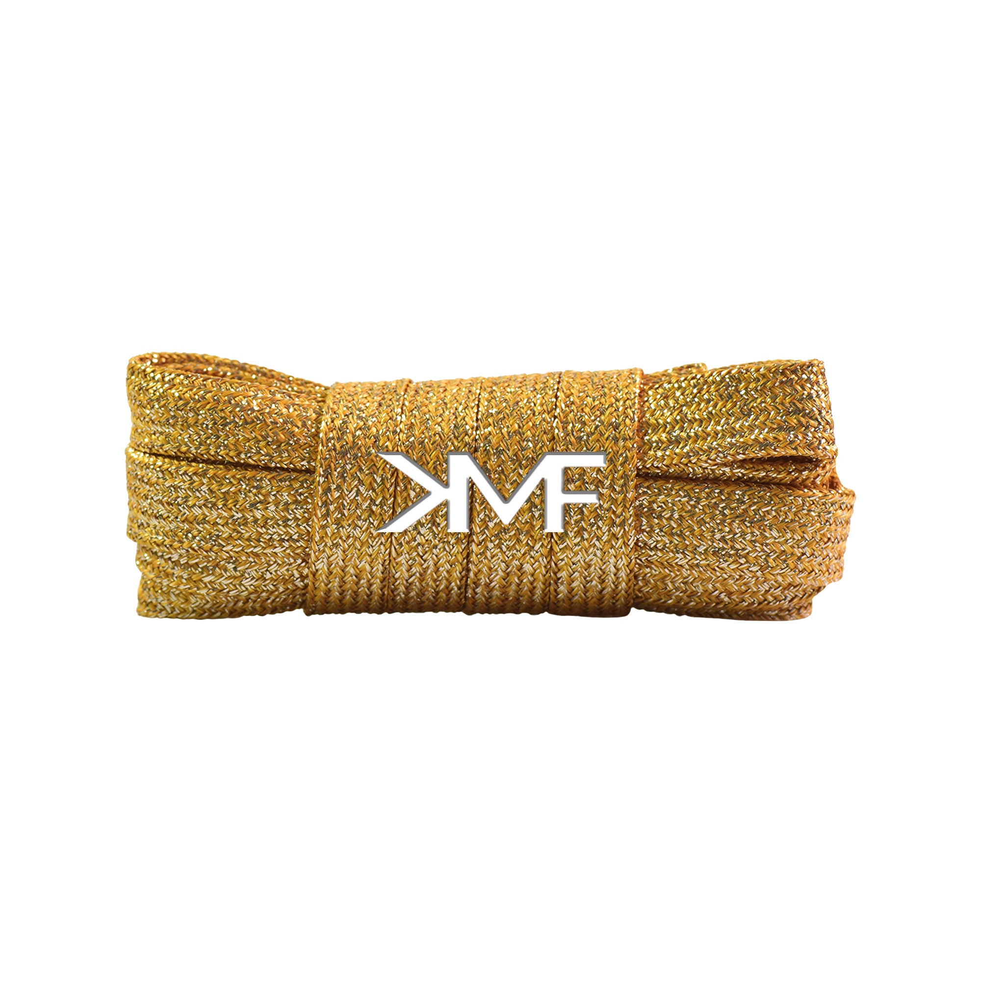 Citrus & Silver V1 Glitter Flat Shoelaces
