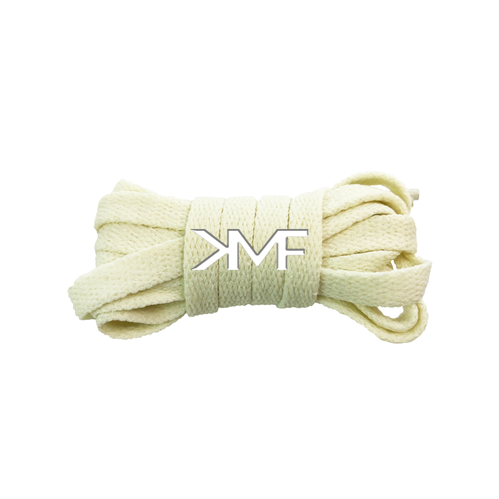 Cream Classic Flat Shoelaces