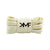 Cream Slim Classic Flat Shoelaces