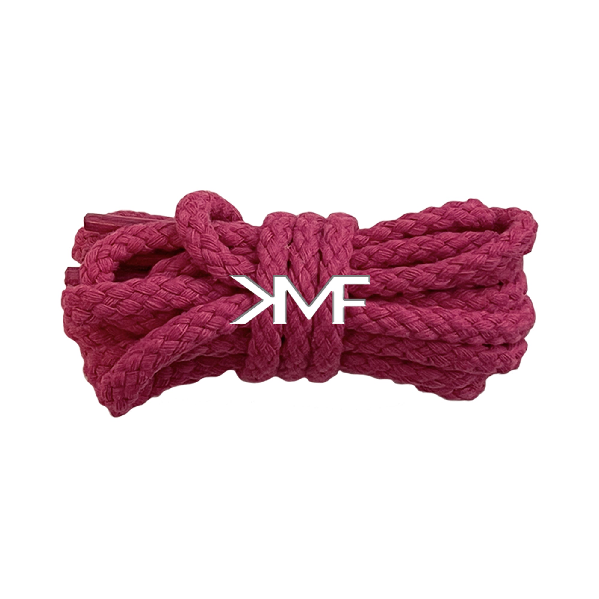 Fuchsia Thin Braided Rope Shoelaces
