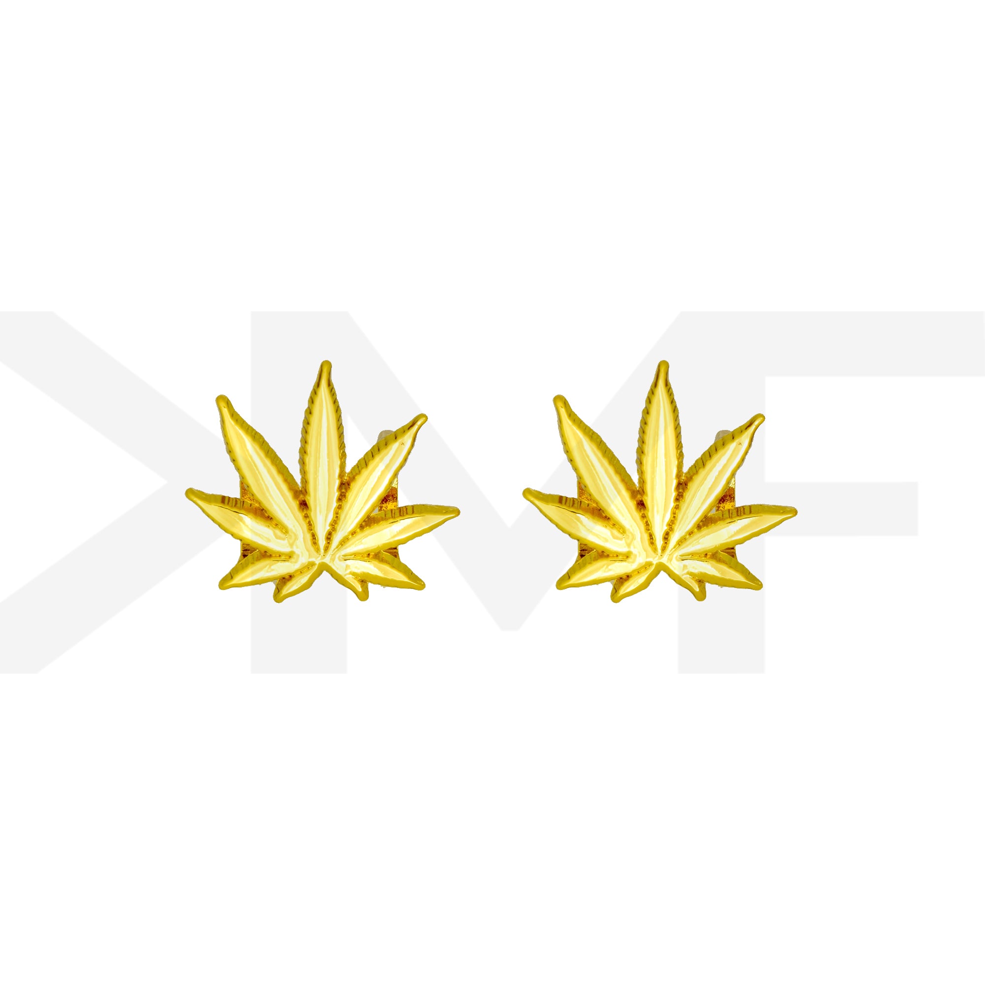 Gold Marijuana Leaf Dubraes
