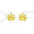 Gold Marijuana Leaf Dubraes
