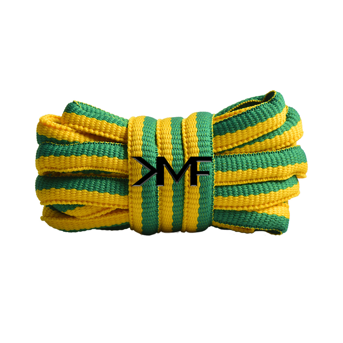Green &amp; Golden Yellow &quot;Racer&quot; Premium SB Dunk Oval Shoelaces
