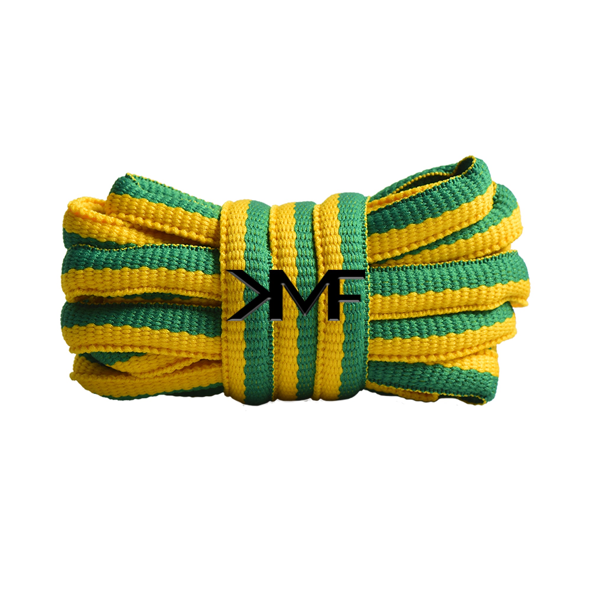 Green & Golden Yellow "Racer" Premium SB Dunk Oval Shoelaces