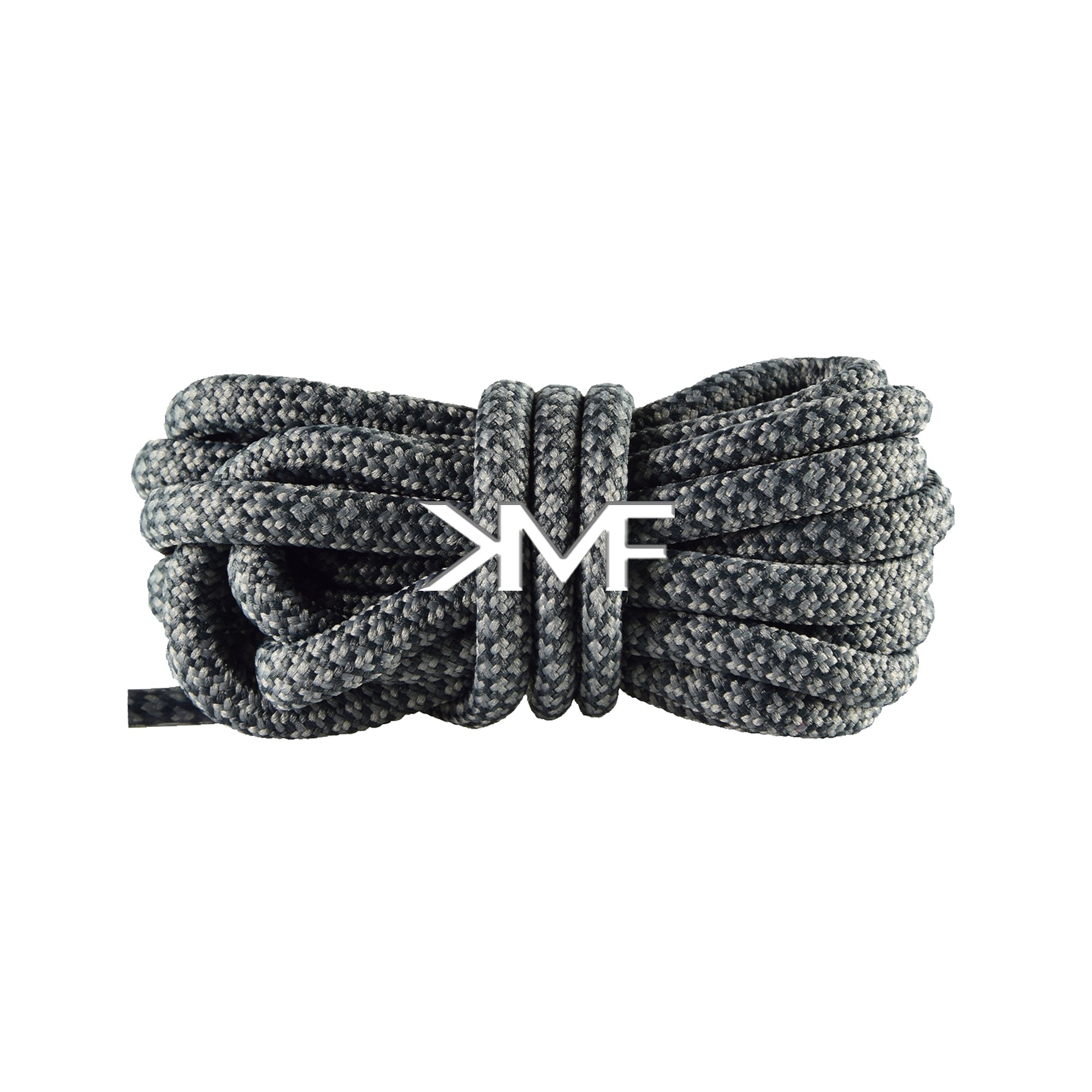 Grey & Dark Grey Honeycomb Rope Shoelaces