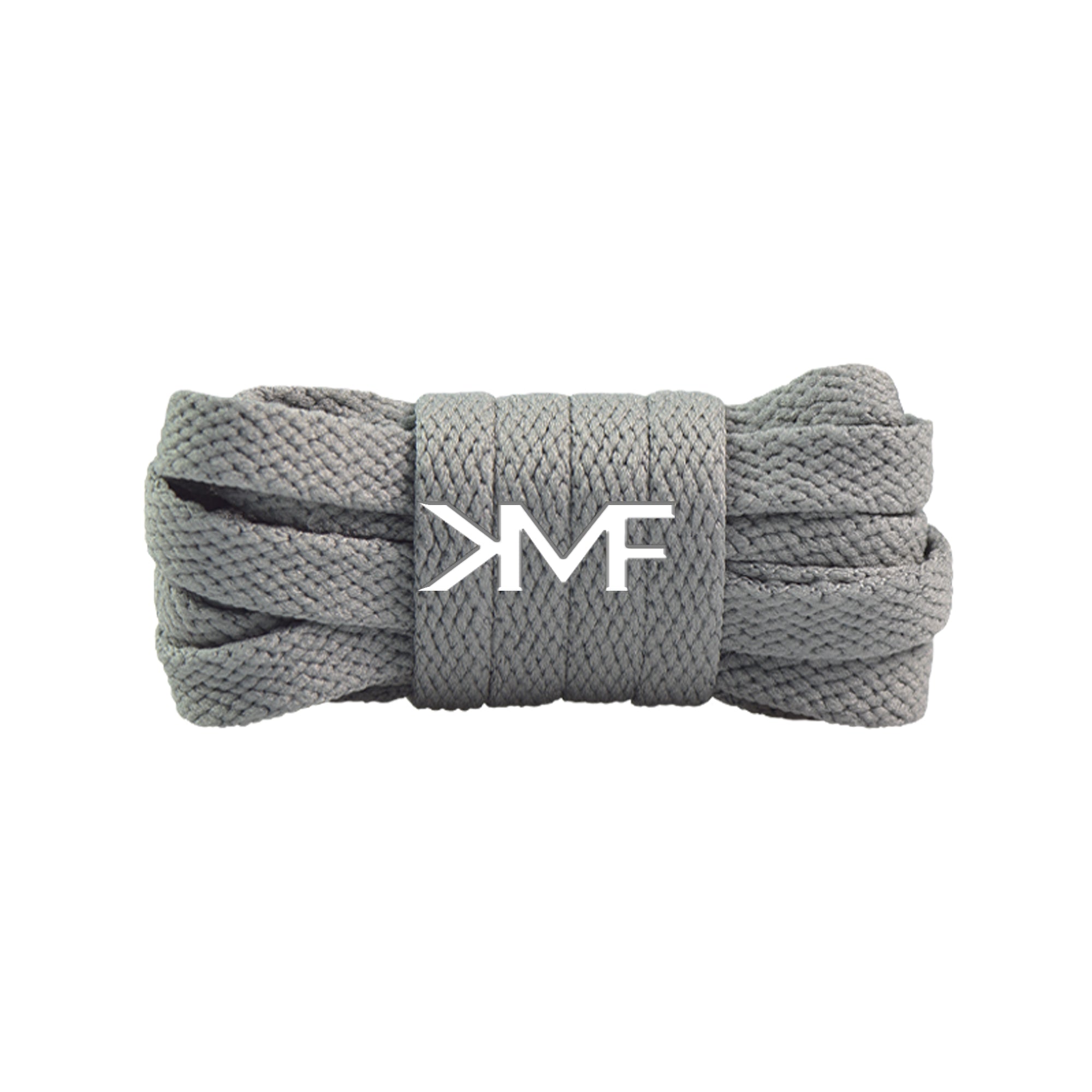Grey Slim Classic Flat Shoelaces