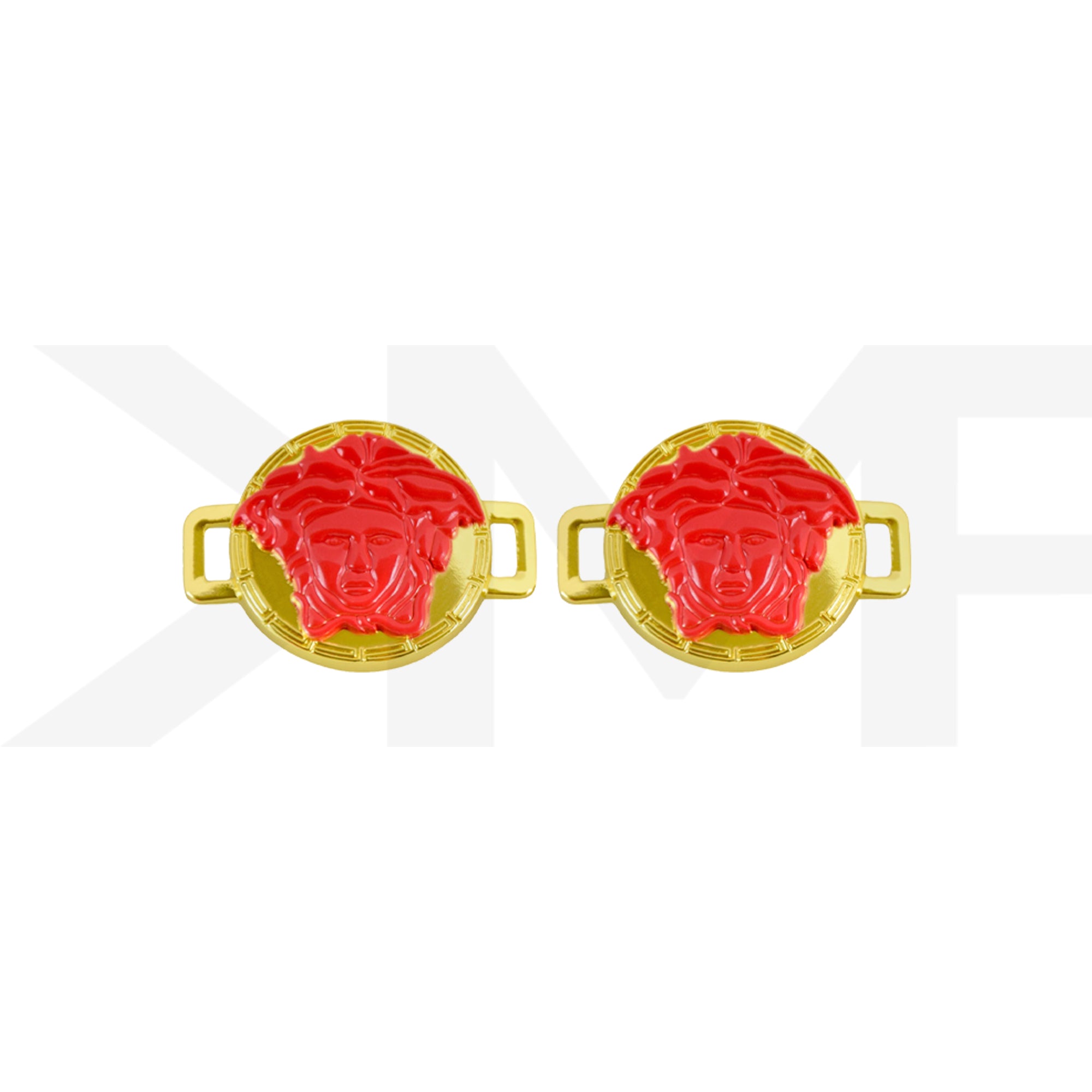 Gold / Infra Red Medusa Head Dubraes