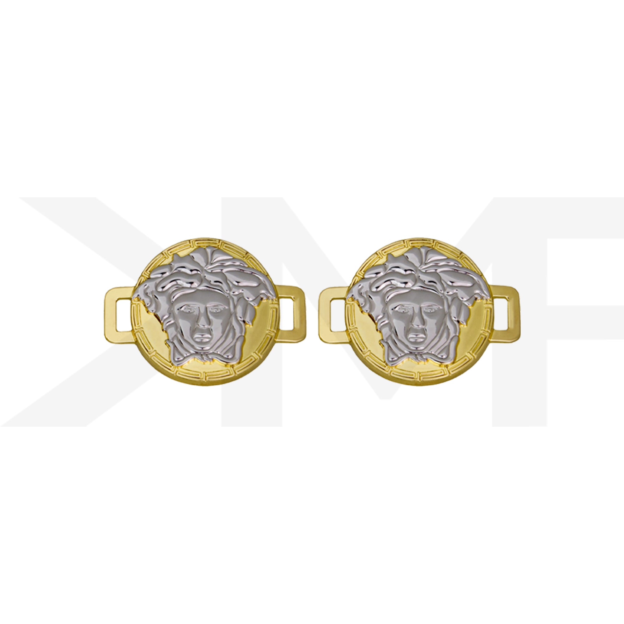 Gold / Silver Medusa Head Dubraes
