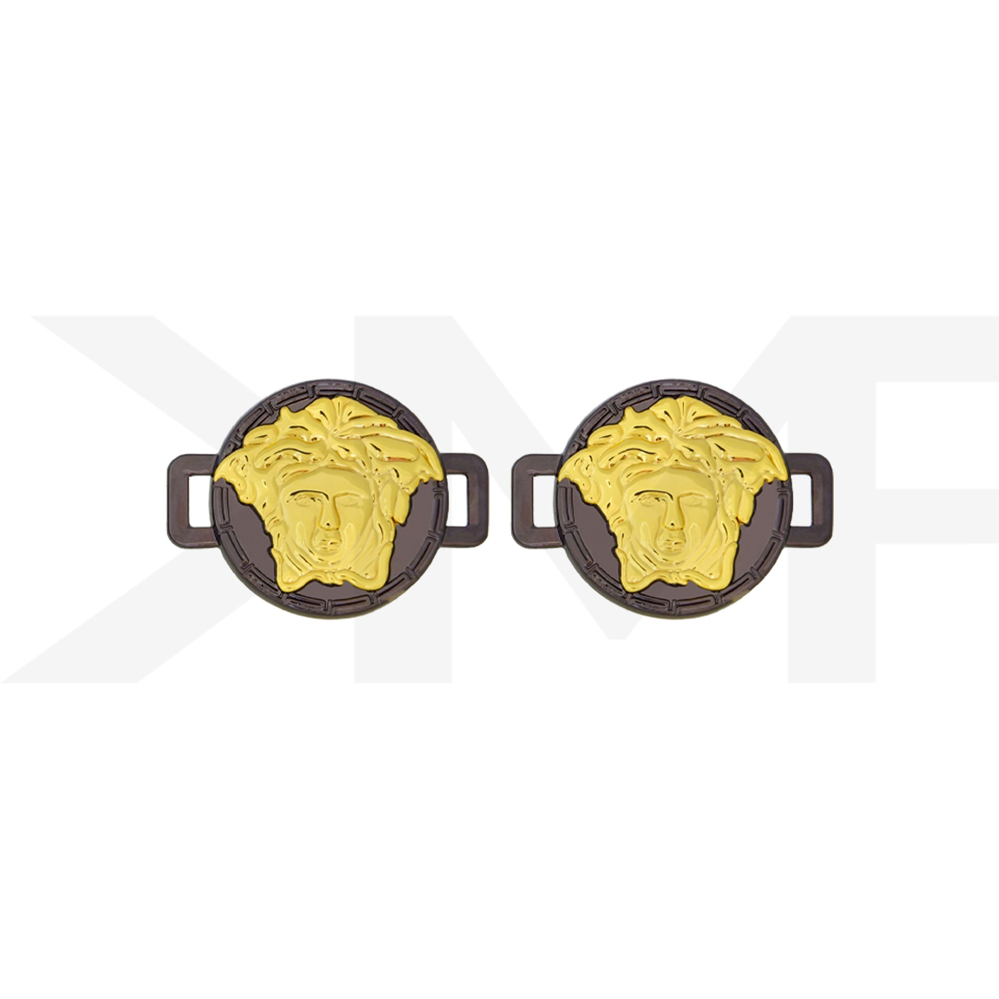 Gunmetal / Gold Medusa Head Dubraes