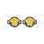 Gunmetal / Gold Medusa Head Dubraes