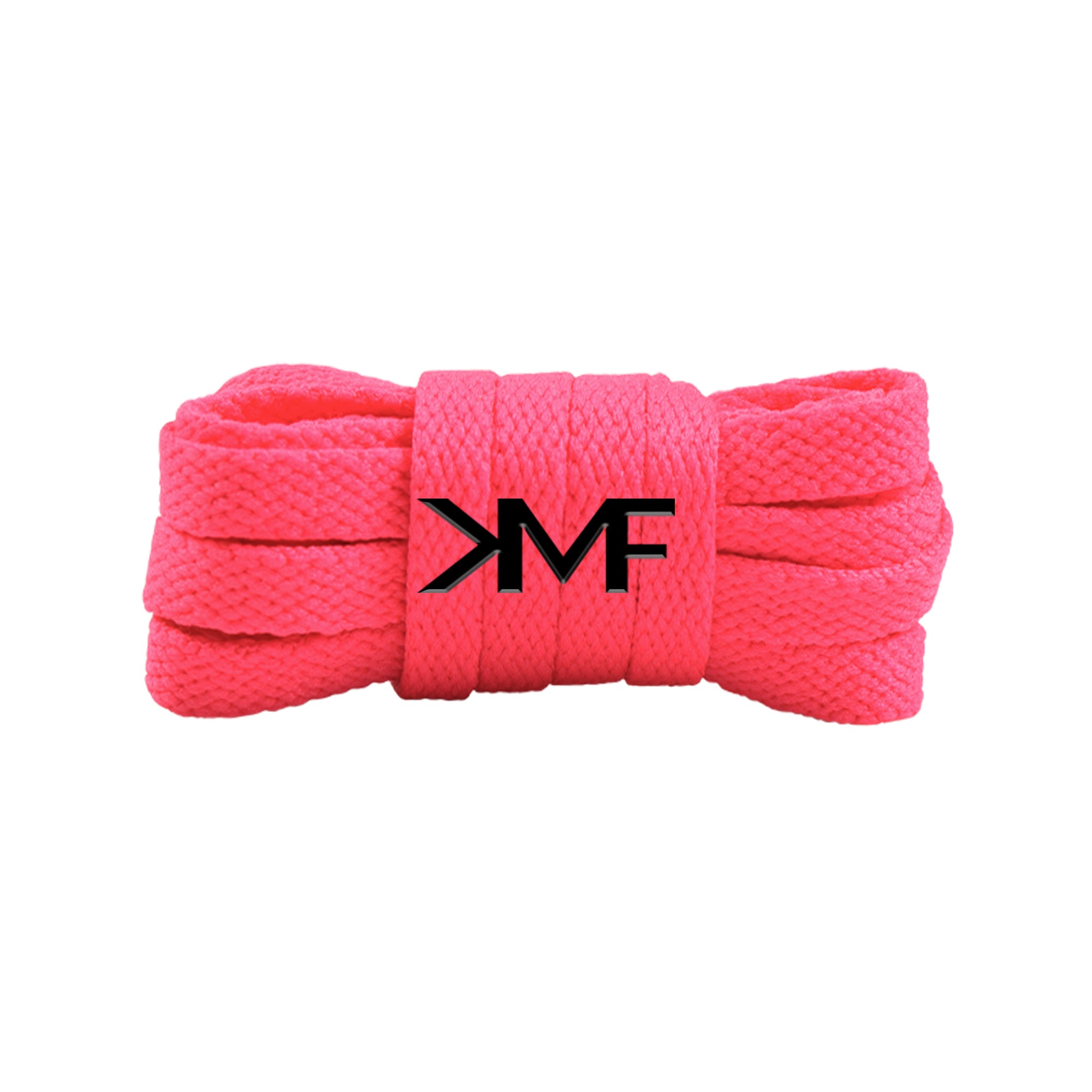 Hot Pink Slim Classic Flat Shoelaces
