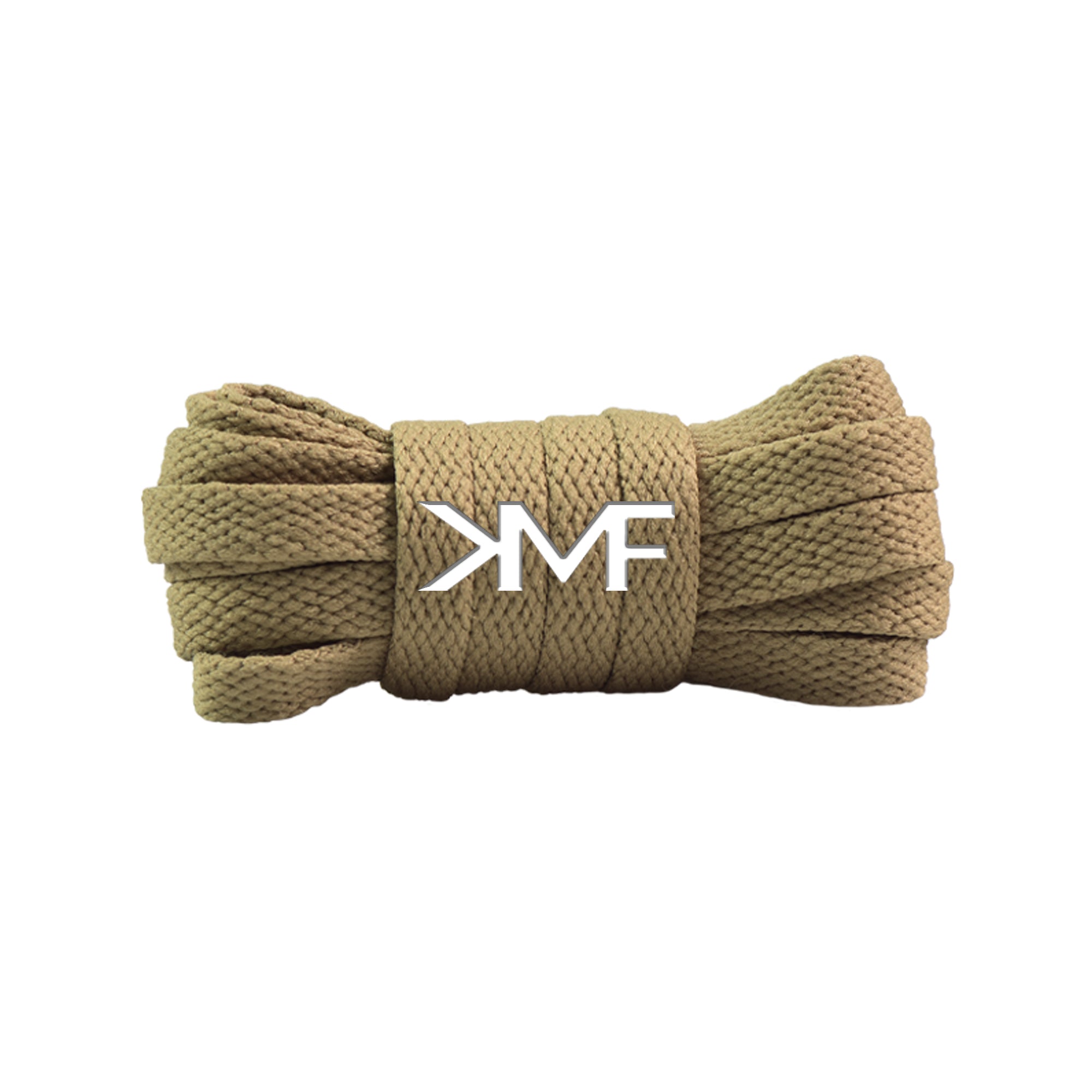 Khaki Slim Classic Flat Shoelaces