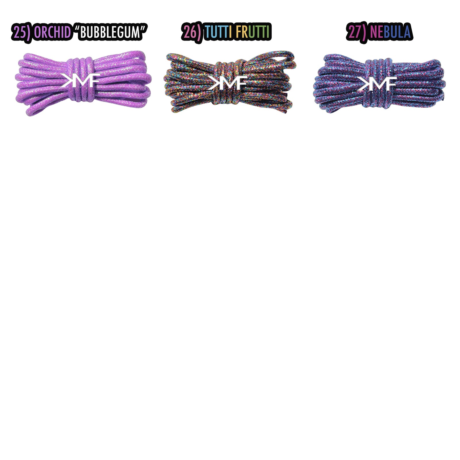 Glitter Rope Shoelaces