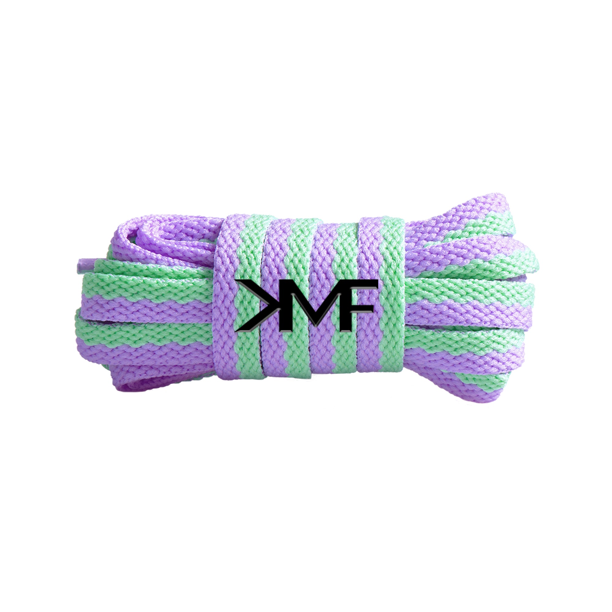 Lavender Melon Dual Tone Flat Shoelaces
