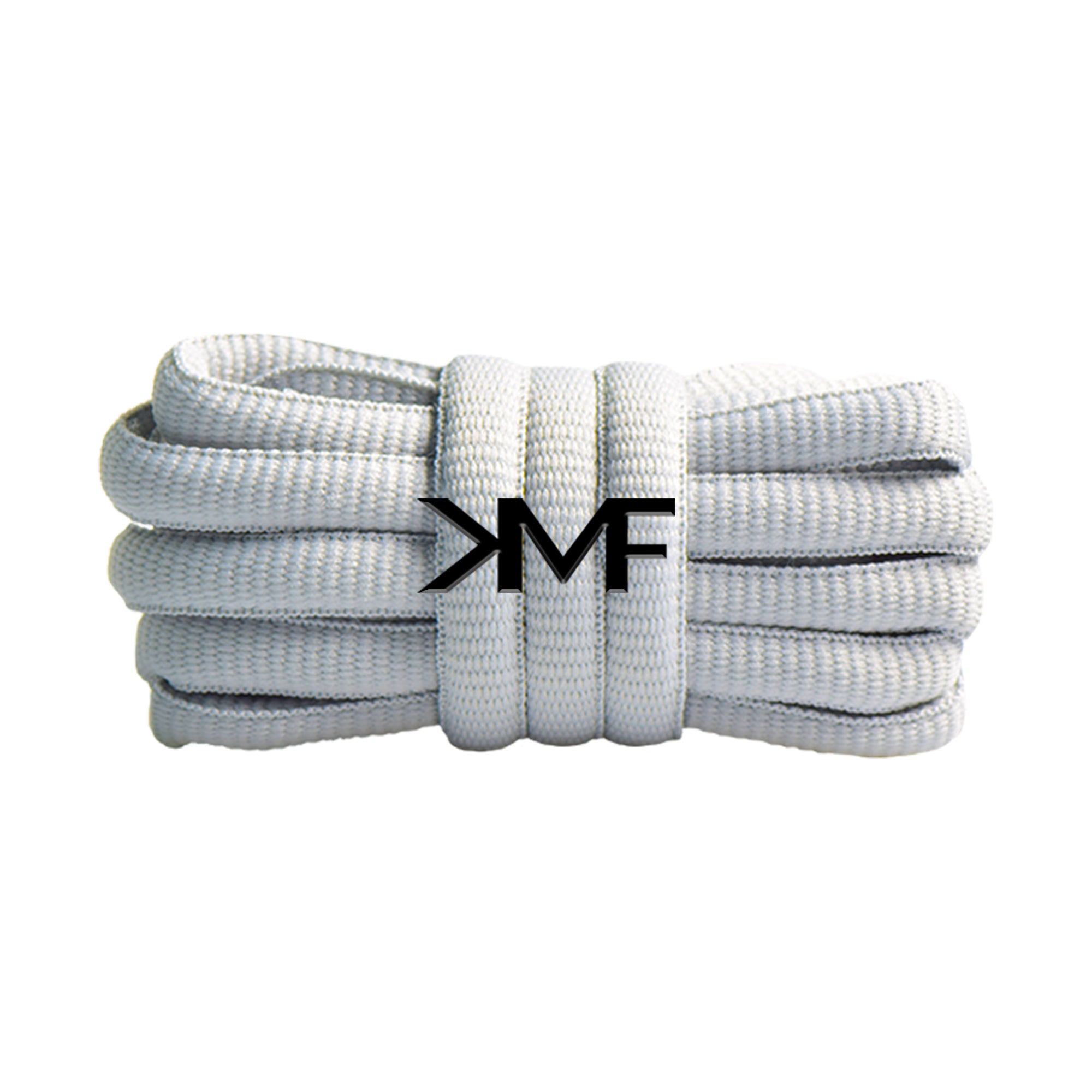 Light Grey Premium Classic Thick Oval Shoelaces