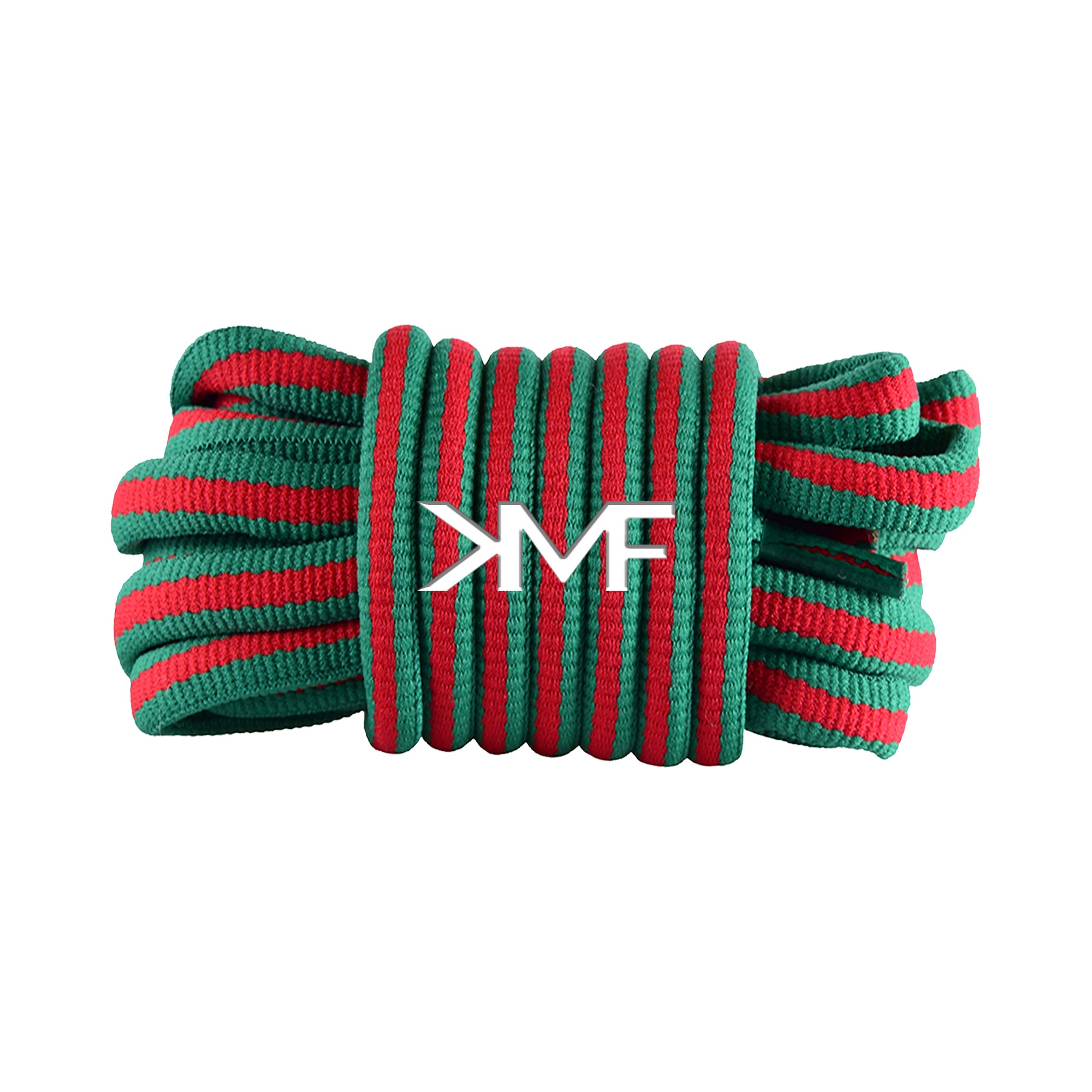 LTD Green & Red "Racer" Premium SB Dunk Oval Shoelaces