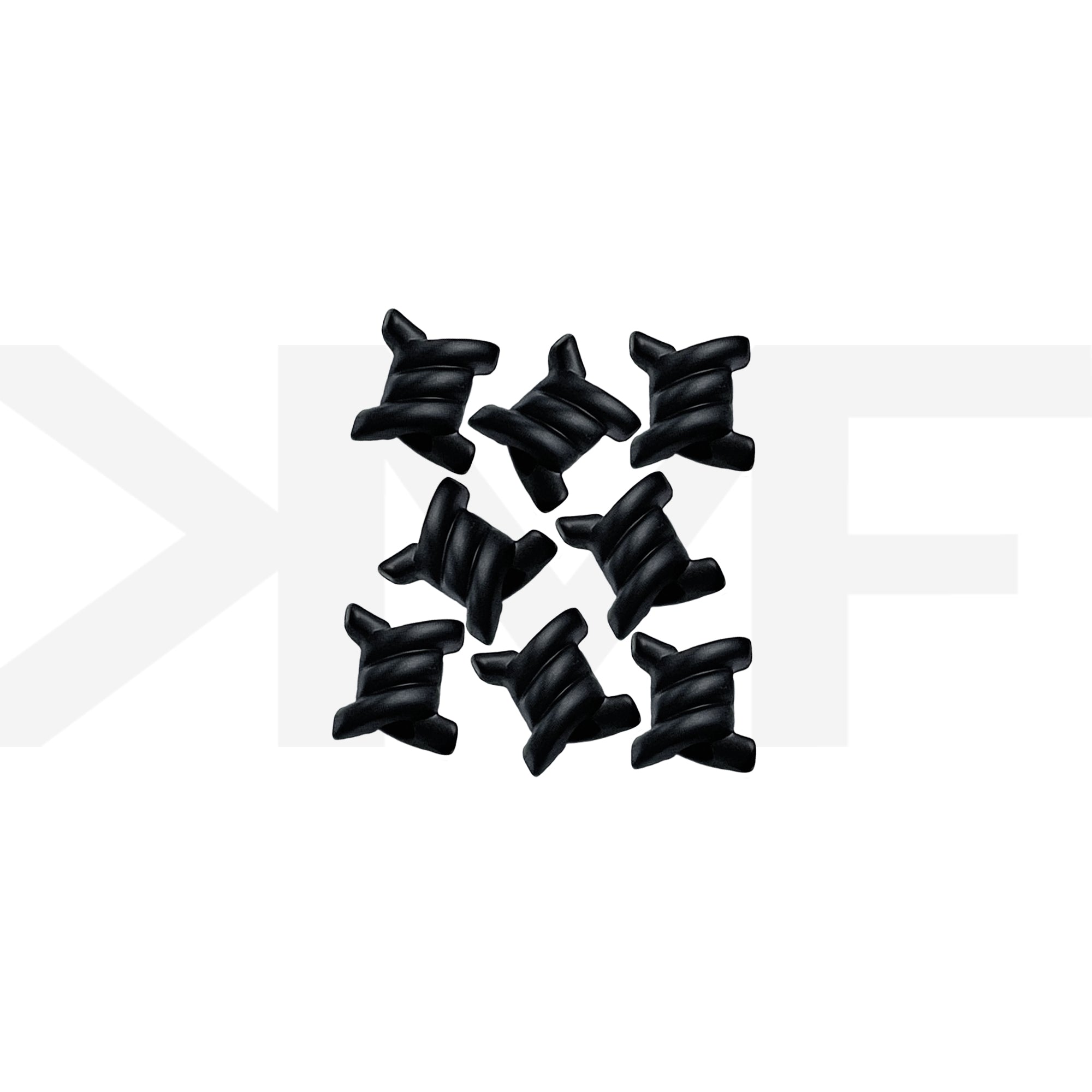 Matte Black Barbed Wire Dubraes