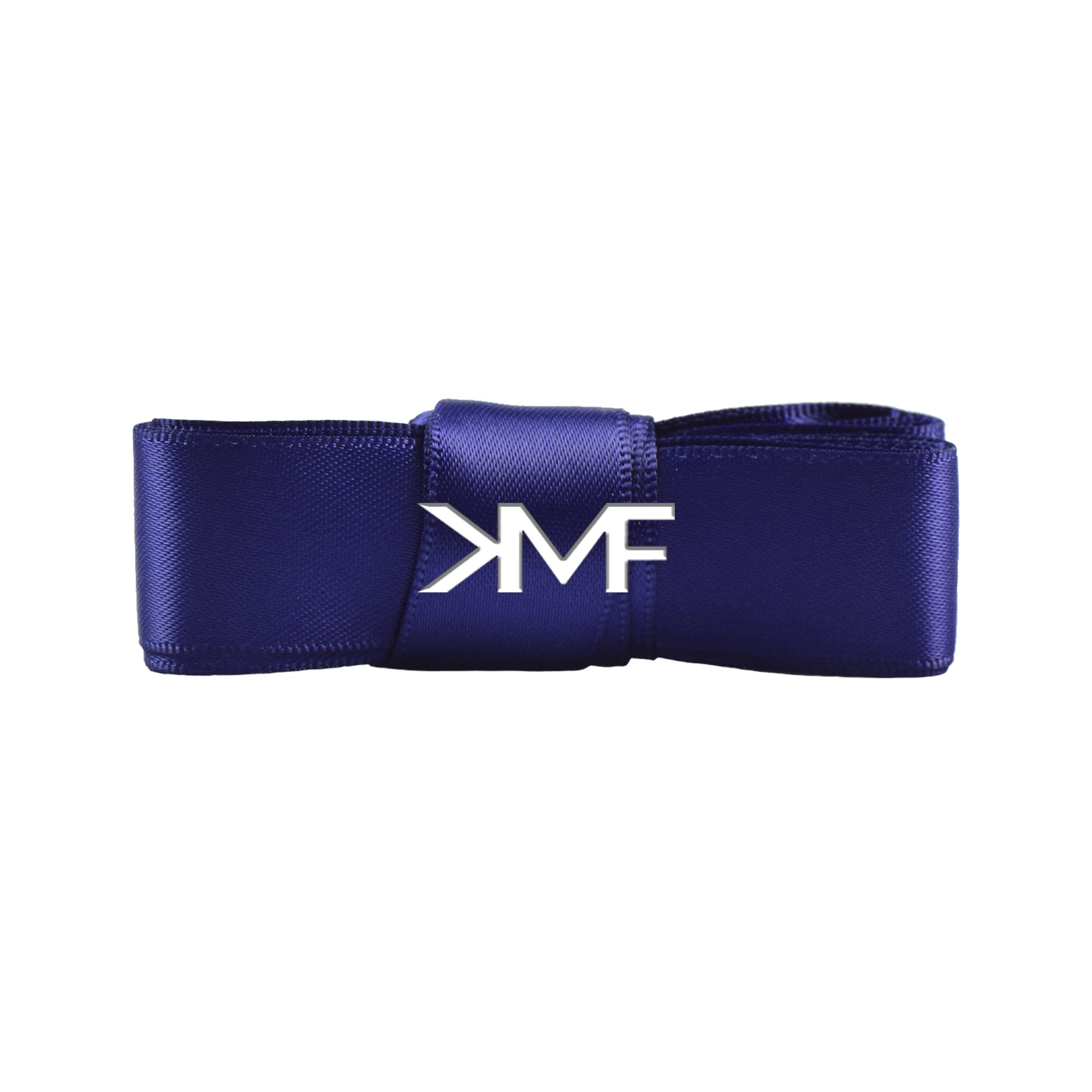 Navy Blue Matte Silk Ribbon Flat Shoelaces