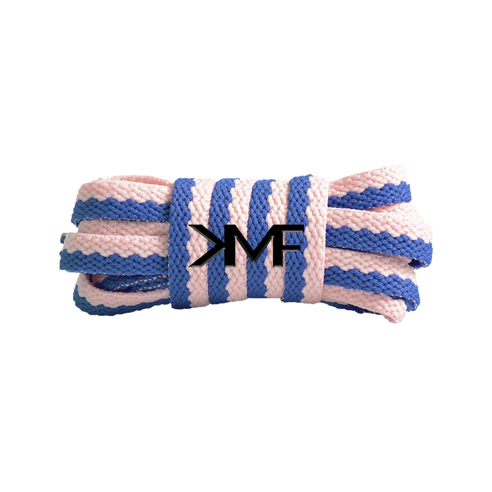 Navy Pink Affair Dual Tone Flat Shoelaces
