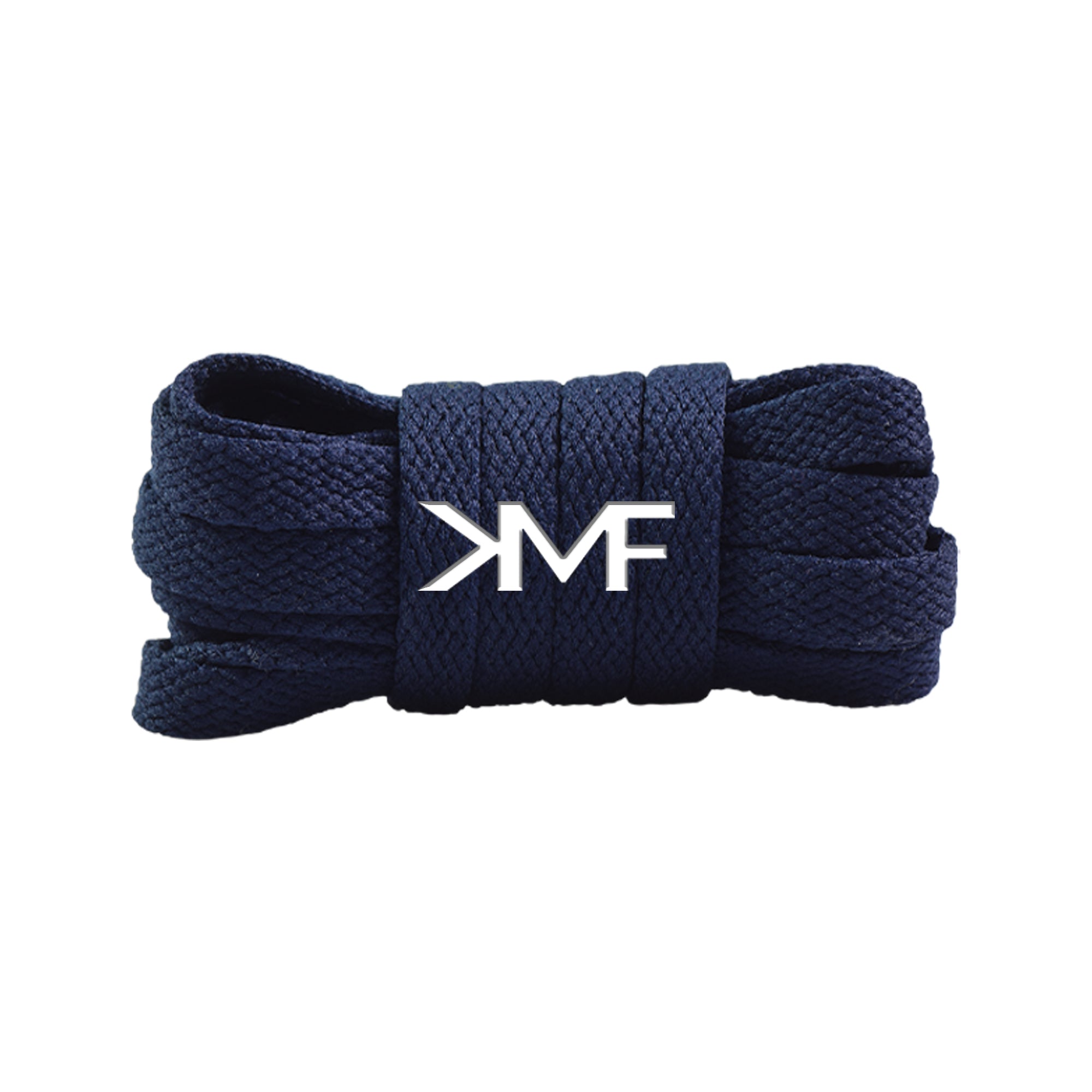 Navy Slim Classic Flat Shoelaces