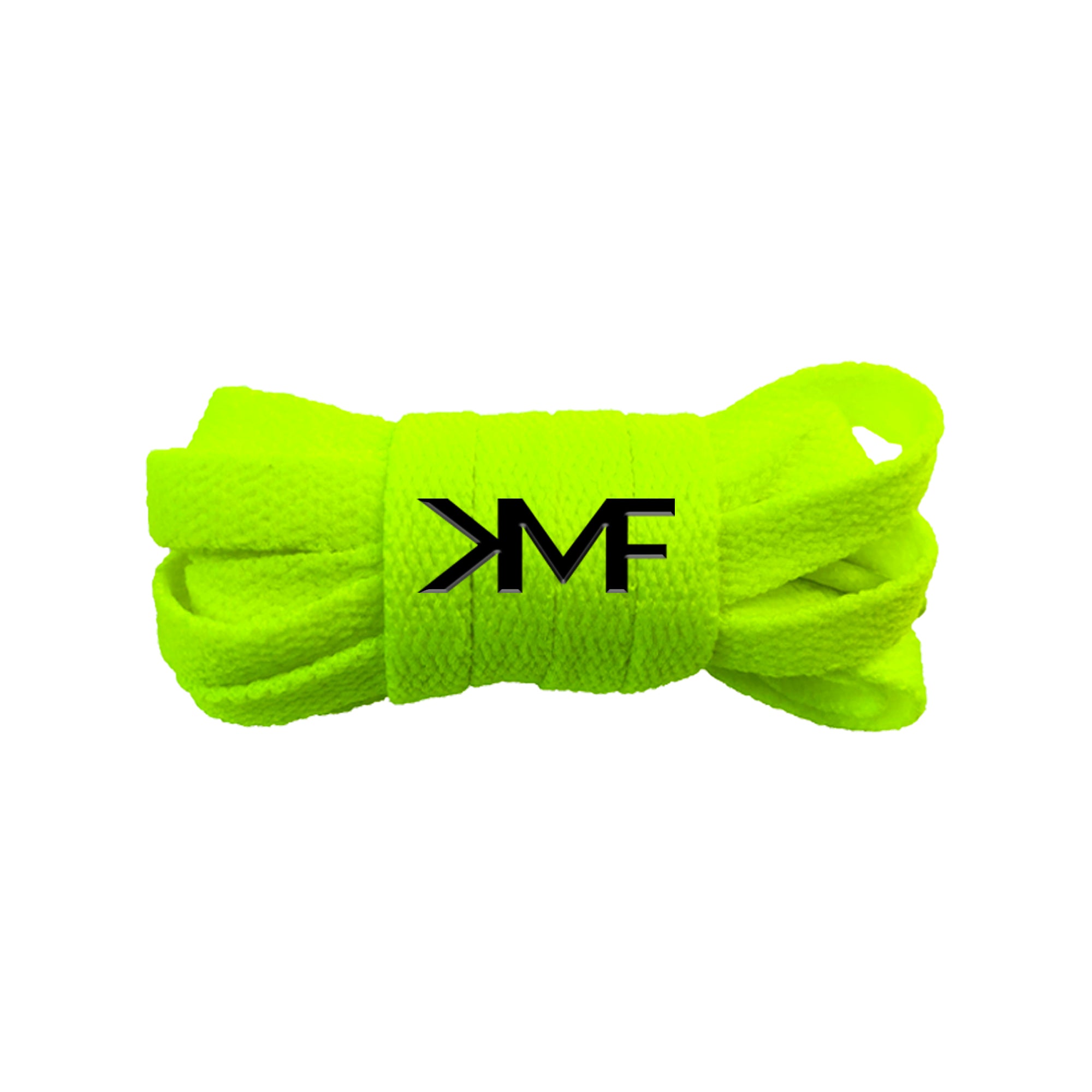 Neon Green Classic Flat Shoelaces