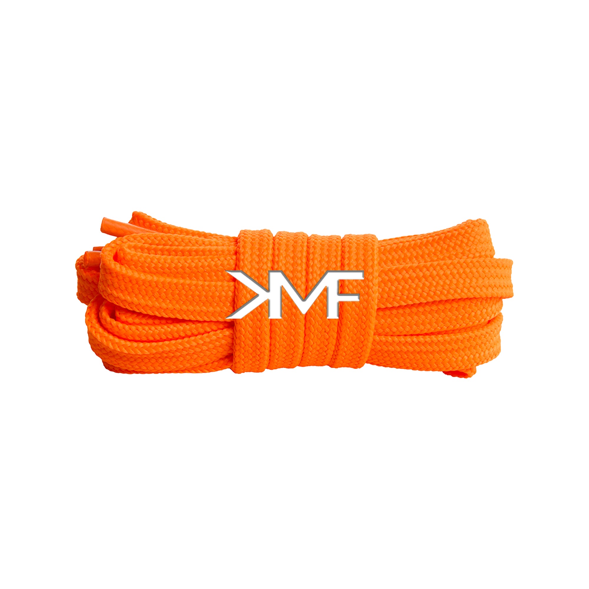 Neon Orange KMF x Bloomingdales Flat Shoelaces