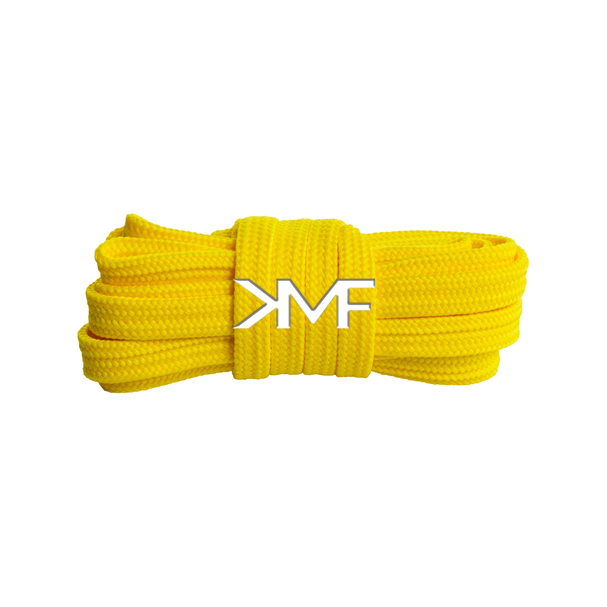 Neon Yellow KMF x Bloomingdales Flat Shoelaces
