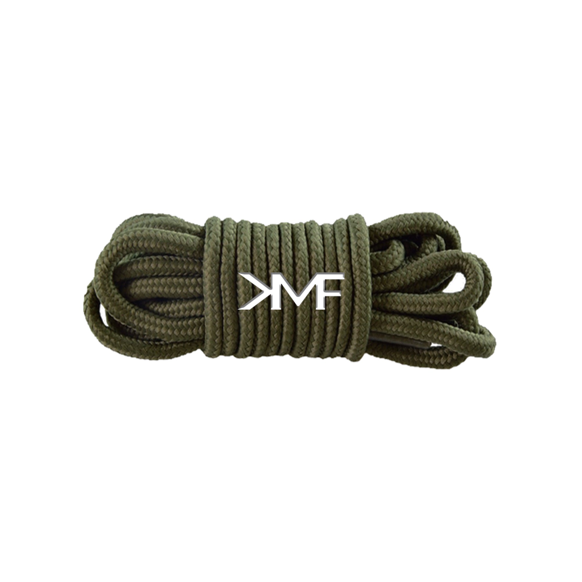 Olive Classic Thin Round Shoelaces