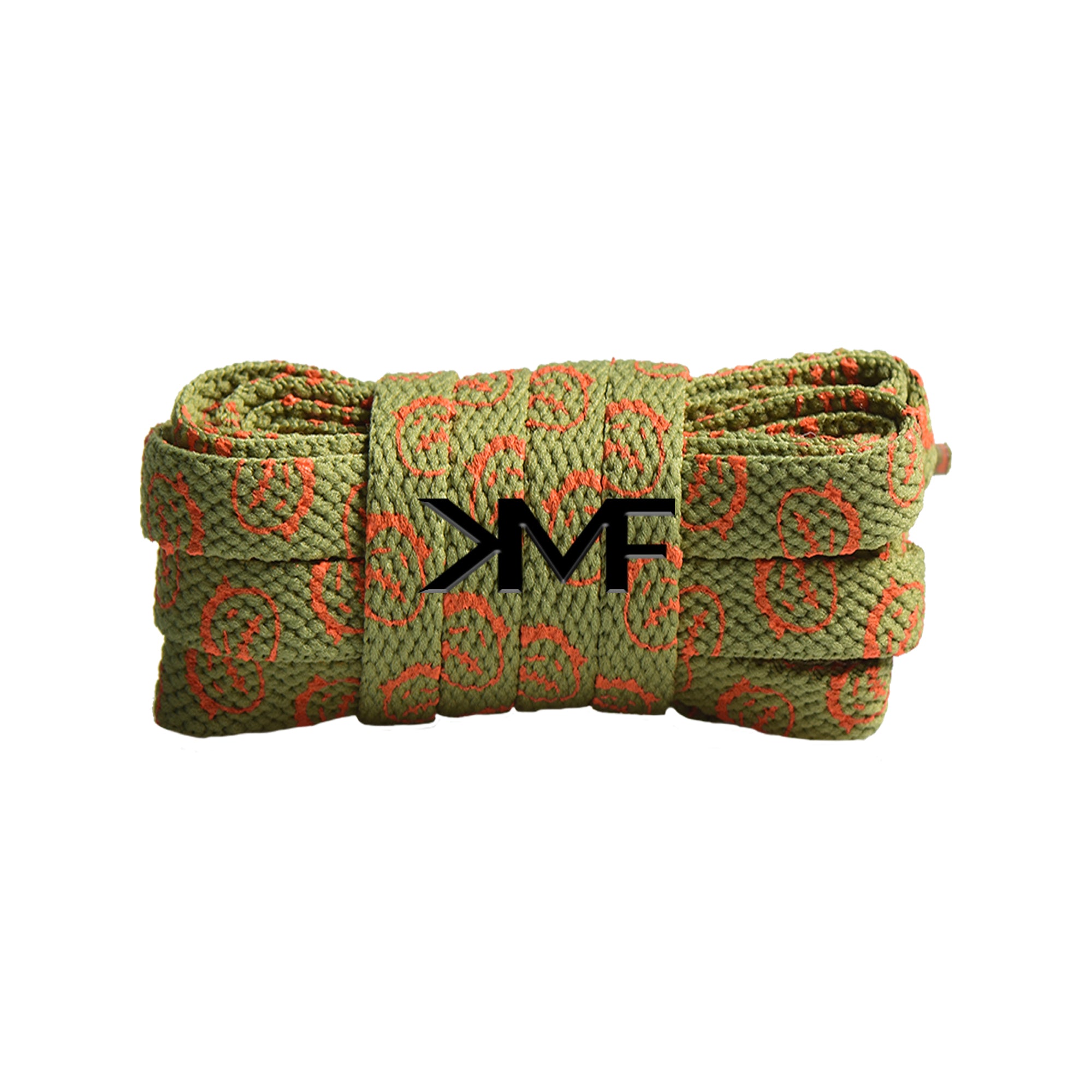 Olive & Orange Cactus Jack Flat Shoelaces