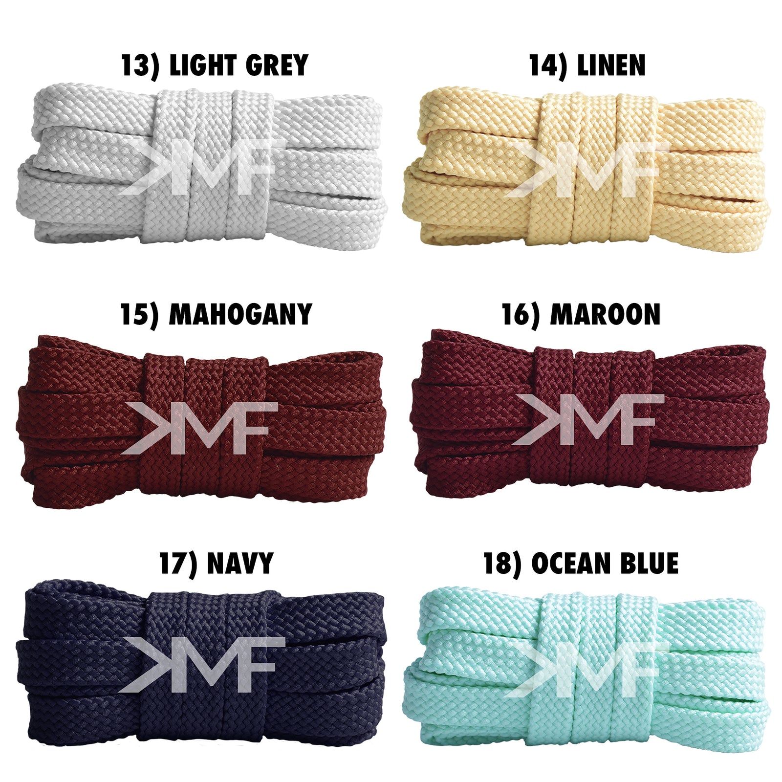 Flat Classic Double Threaded Shoelaces
