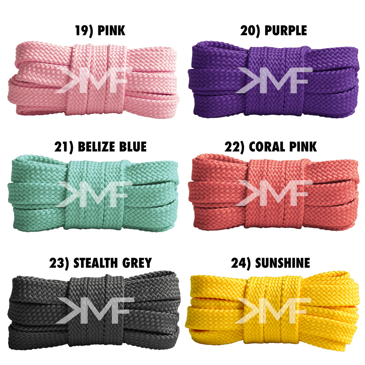 Flat Classic Double Threaded Shoelaces