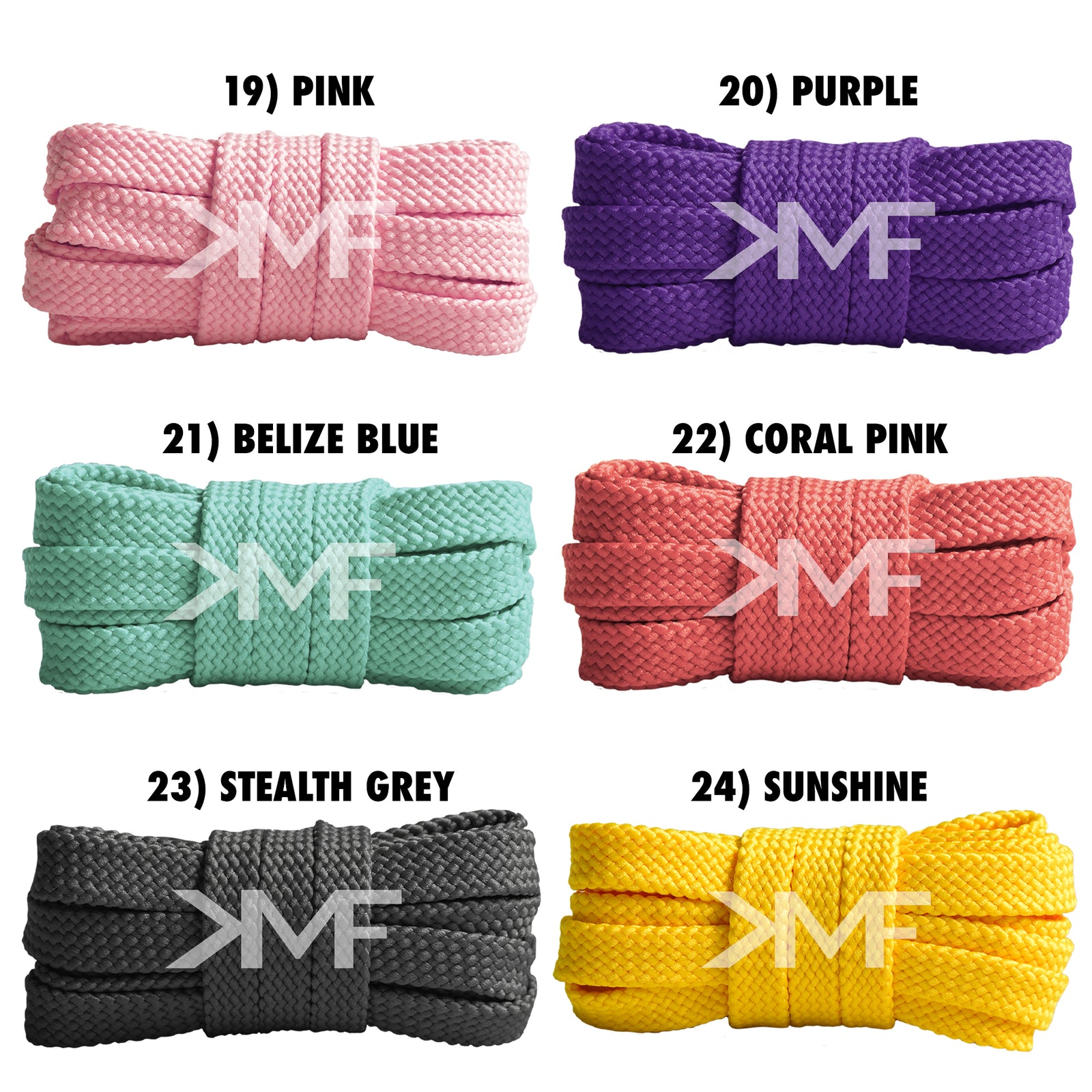 Flat Classic Double Threaded Shoelaces