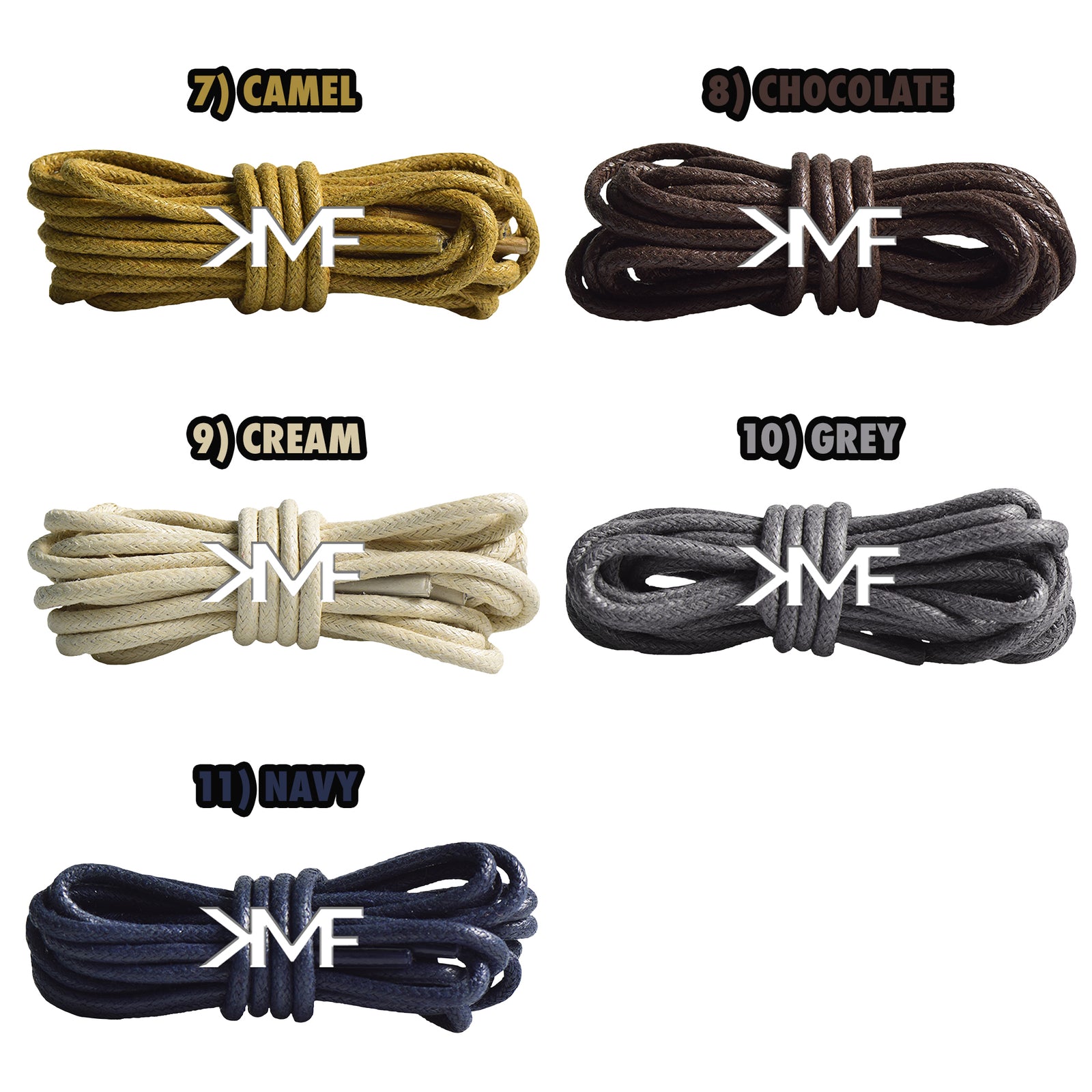 Thin Rope Wax Shoelaces
