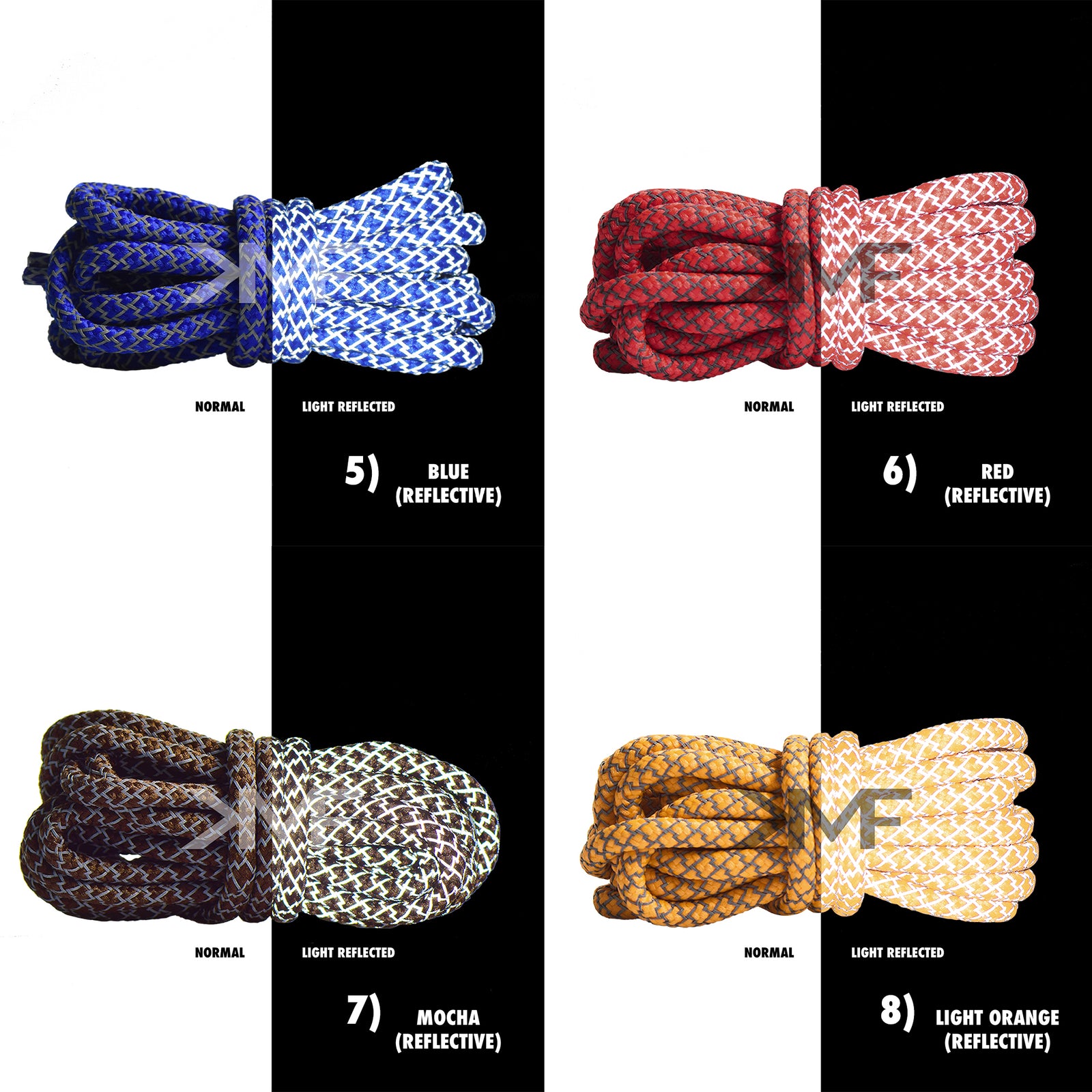 Classic Reflective Rope Shoelaces